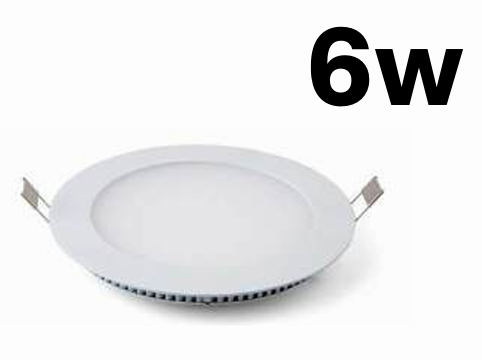 6w Round Recessed Panel