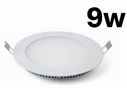 9w Round Recessed Panel