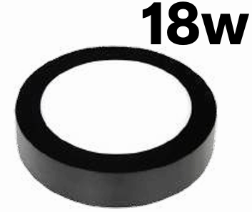 18w Black Surface Round Panel