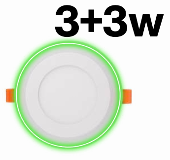 3+3w Green Edge Panel