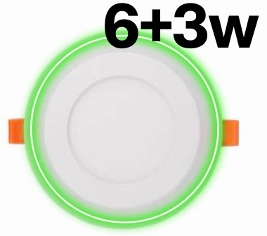 6+3w Green Edge Panel