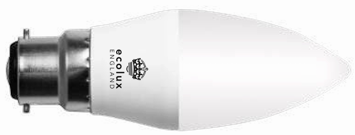 C37 Candle LED bulb - 8.5w (60w) - 6500k