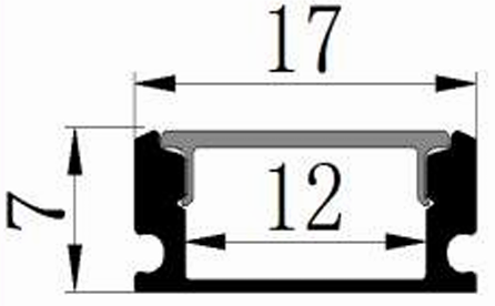 White Standard Aluminium Profile