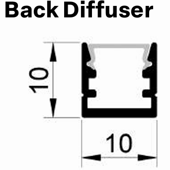 Narrow Recessed Aluminium Profile