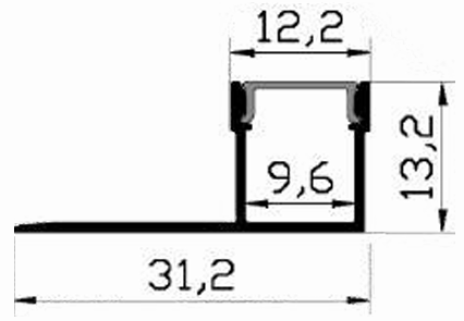 Tile in Aluminium Profile
