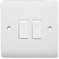 2 Gang 2 Way Plate Switch
