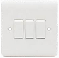 3 Gang 2 Way Plate Switch