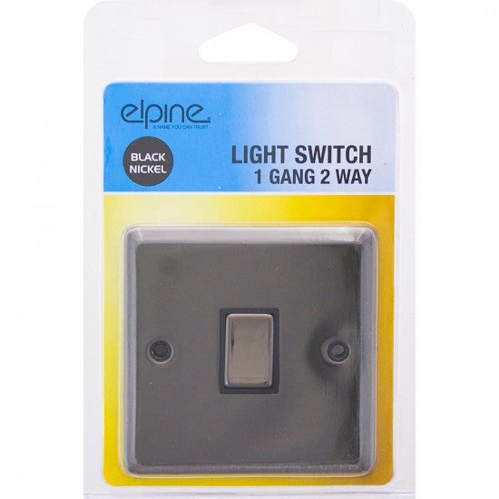 10A 1Gang 2Way Switch Black Nickel