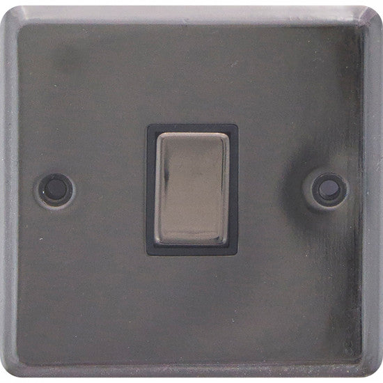10A 1Gang 2Way Switch Black Nickel