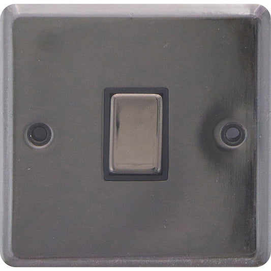 10A 1Gang 2Way Switch Black Nickel